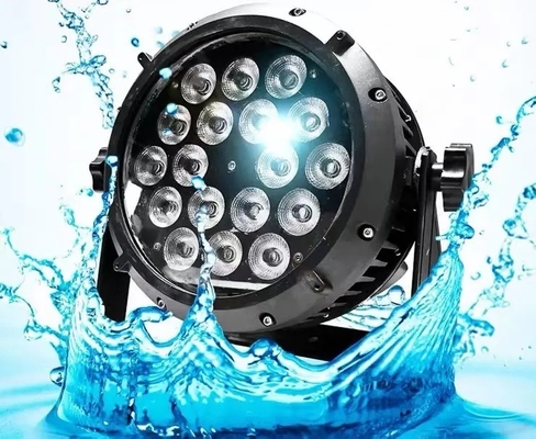 در فضای باز RGBW DMX LED Par Light ضد آب 18pcs*10w برای عروسی