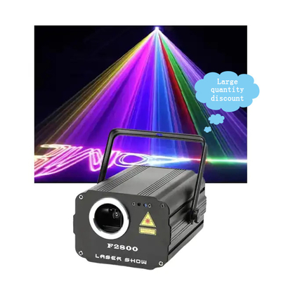 RGB انیمیشن ليزر پرتو نور 1800mw 1.8w DMX512 کنترل برای مرحله عروسی